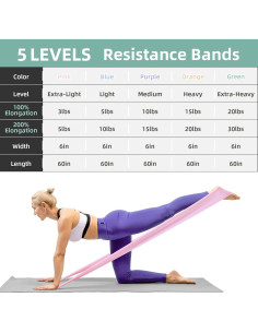 Bandas de Estiramiento VITEVER - 5 Niveles de Resistencia 2