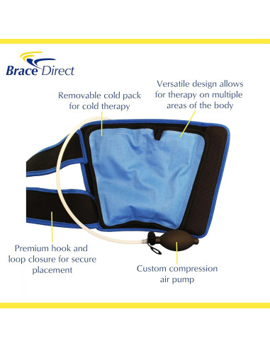 Envoltura de Muslo Crioterapia Brace Direct con Compresión Ajustable