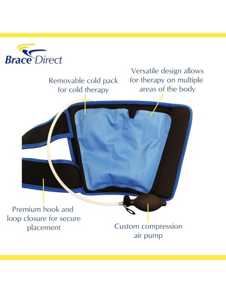 Envoltura de Muslo Crioterapia Brace Direct con Compresión Ajustable