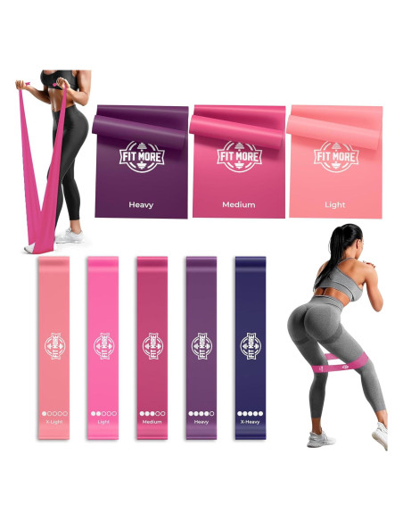 Set de Bandas de Resistencia FIT MORE - 8 Piezas para Ejercicio