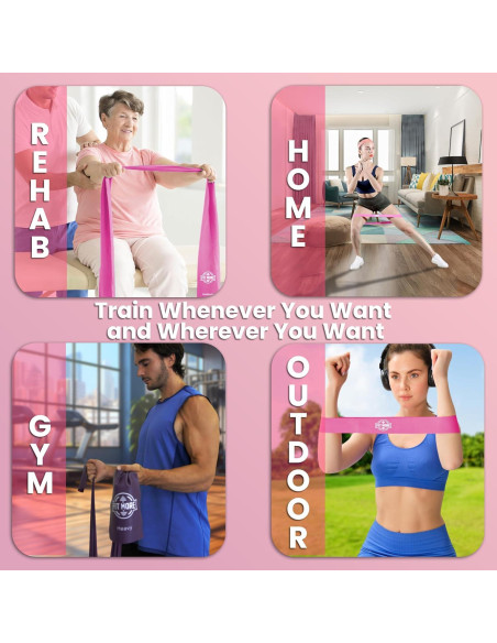 Set de Bandas de Resistencia FIT MORE - 8 Piezas para Ejercicio