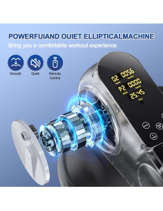 Máquina Elíptica de Escritorio Comtrihion - Ejercitador Silencioso 12 Velocidades 2