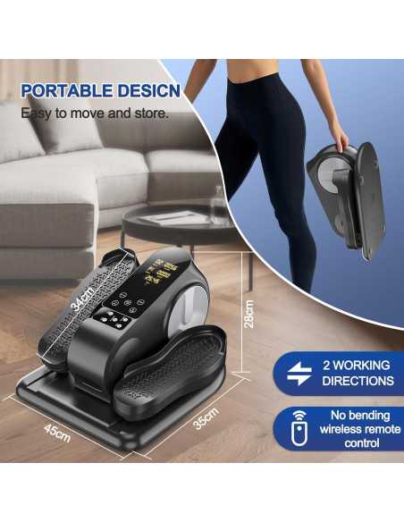 Máquina Elíptica de Escritorio Comtrihion - Ejercitador Silencioso 12 Velocidades