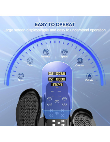 Máquina Elíptica de Escritorio Comtrihion - Ejercitador Silencioso 12 Velocidades