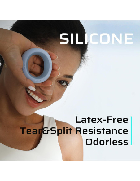 Entrenador de Fuerza de Agarre BERTER, 3 Anillos de Silicona