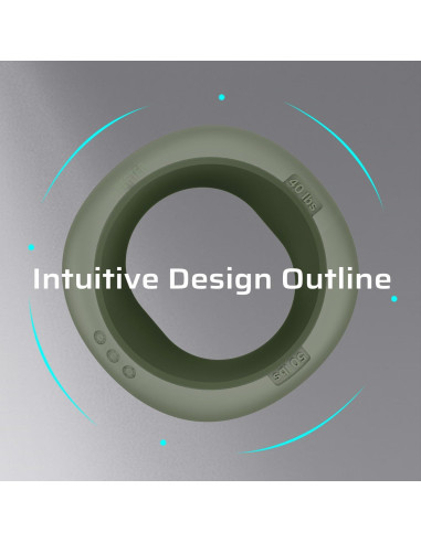 Entrenador de Fuerza de Agarre BERTER, 3 Anillos de Silicona