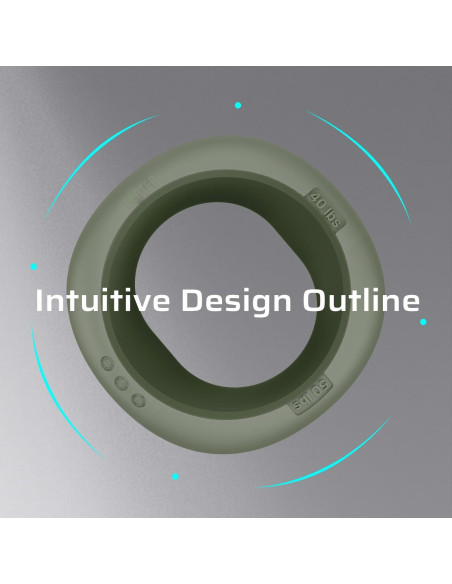 Entrenador de Fuerza de Agarre BERTER, 3 Anillos de Silicona