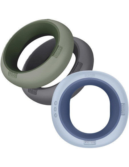 Entrenador de Fuerza de Agarre BERTER, 3 Anillos de Silicona