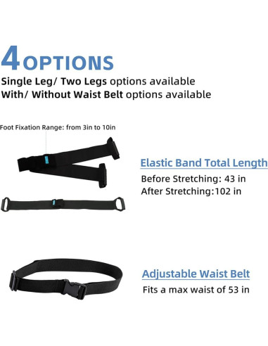 Banda de Resistencia CRAZY ROSA 30.48 cm con Cinturón