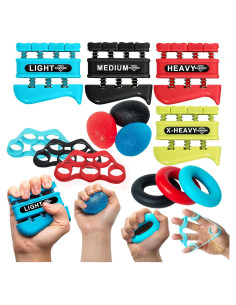 Entrenador de Fuerza de Agarre DICYWUDI 13 Niveles 0.6kg