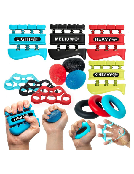 Entrenador de Fuerza de Agarre DICYWUDI 13 Niveles 0.6kg