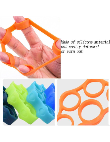 Entrenador de Fuerza de Agarre LAIYOHO - Set 6 Ejercitadores 3kg-5kg