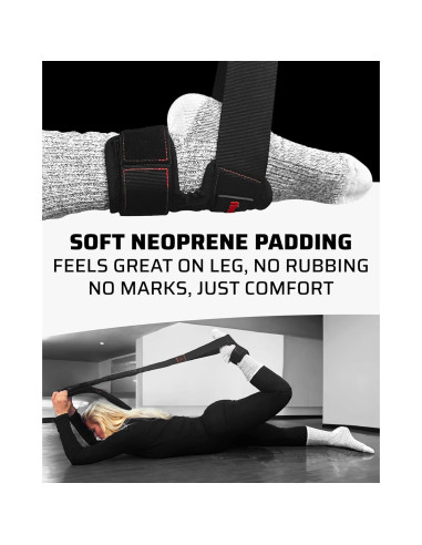 Correa de Estiramiento Cuádriceps THEFITGUY - Nylon 32.1x22x8 cm