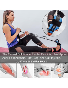 Estirador de piernas StarkTape para fascitis plantar - Azul 2