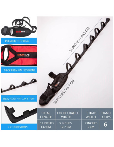 Estirador de piernas StarkTape para fascitis plantar - Azul