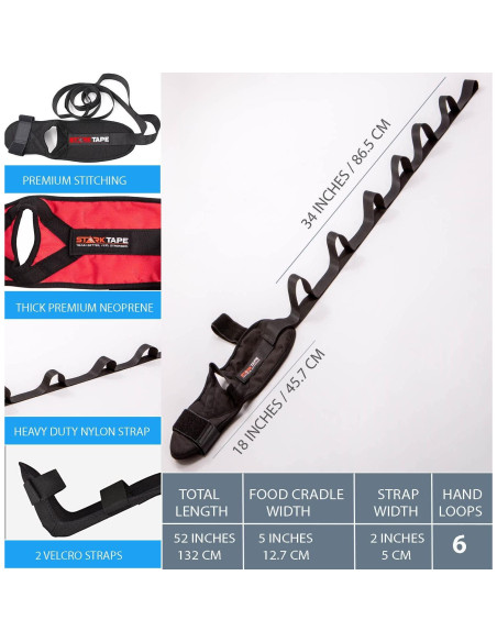 Estirador de piernas StarkTape para fascitis plantar - Azul