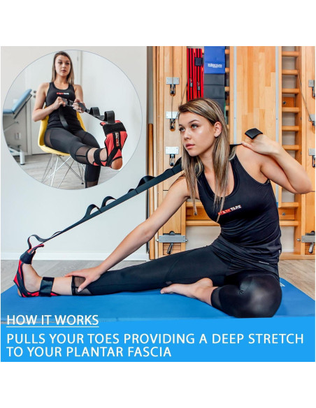 Estirador de piernas StarkTape para fascitis plantar - Azul