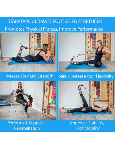 Estirador de piernas StarkTape para fascitis plantar - Azul