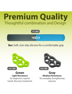 Flexbar y Entrenadores de Dedos THERAPHY FIT - Alivio Codo y Muñeca 2