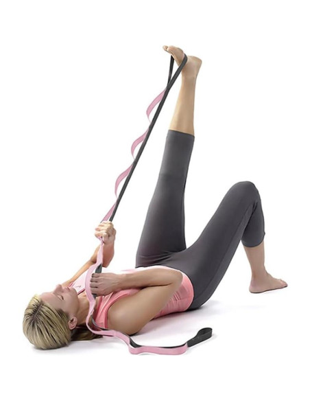 Correa de Estiramiento para Yoga Xensamy 2.44m 13 Asas