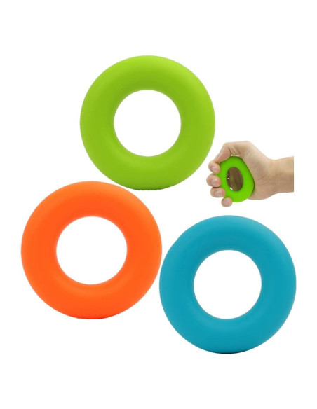 Entrenador de Fuerza de Agarre FMELAH 3 Niveles Silicona