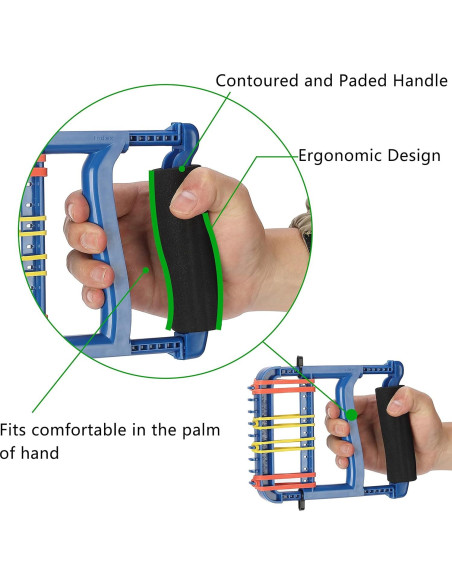 Ejercitador de Mano YPCBYNBS para Fuerza de Agarre Azul