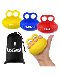 Set de 3 Pelotas de Ejercicio para Manos Logest - Terapia y Fortalecimiento