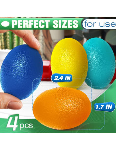 4 Pelotas de Terapia de Mano SVICHOCHKA - 4 Niveles Resistencia 2