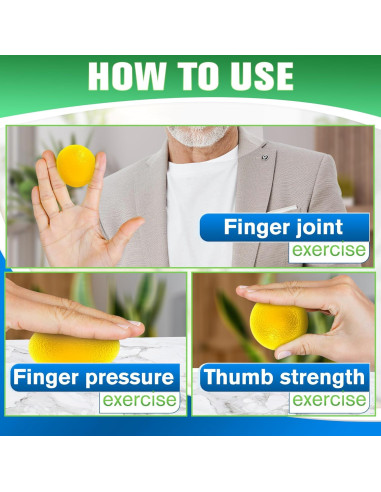 4 Pelotas de Terapia de Mano SVICHOCHKA - 4 Niveles Resistencia