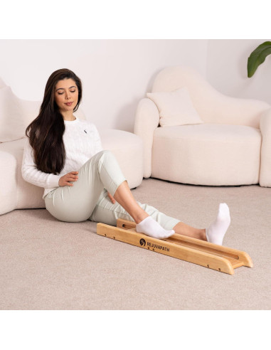 Deslizador de Rehabilitación de Rodilla y Cadera RejuvaPath - Madera de Roble Ligera