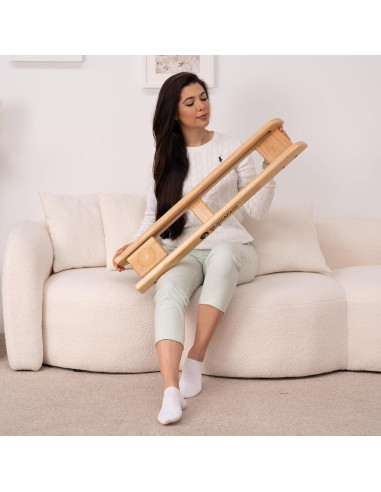 Deslizador de Rehabilitación de Rodilla y Cadera RejuvaPath - Madera de Roble Ligera