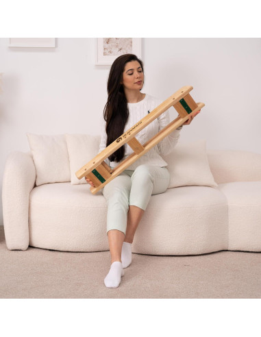 Deslizador de Rehabilitación de Rodilla y Cadera RejuvaPath - Madera de Roble Ligera