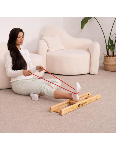 Deslizador de Rehabilitación de Rodilla y Cadera RejuvaPath - Madera de Roble Ligera