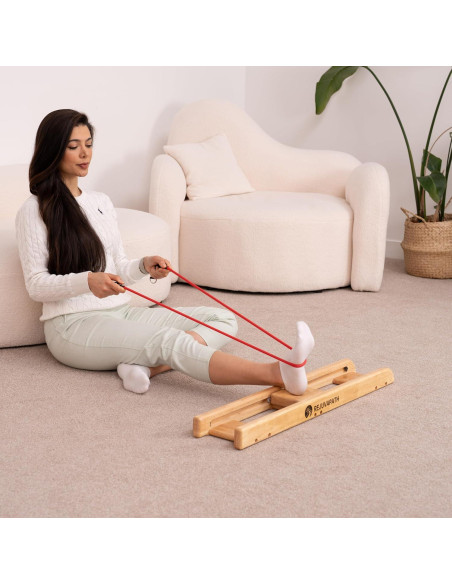 Deslizador de Rehabilitación de Rodilla y Cadera RejuvaPath - Madera de Roble Ligera