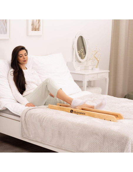 Deslizador de Rehabilitación de Rodilla y Cadera RejuvaPath - Madera de Roble Ligera