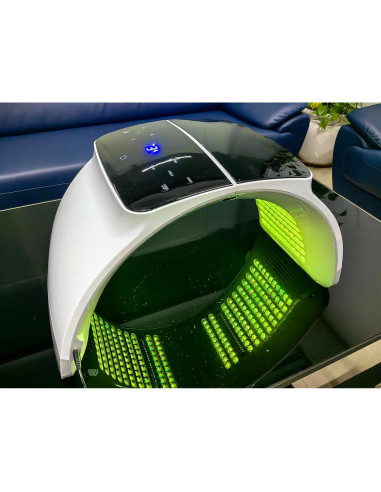 Máscara de Terapia de Luz LED Mhpoycd 7 Colores Cuidado Facial