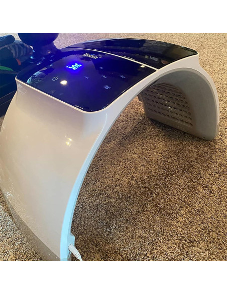 Máscara de Terapia de Luz LED Mhpoycd 7 Colores Cuidado Facial