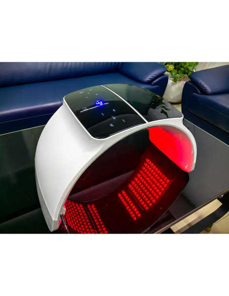 Máscara de Terapia de Luz LED Mhpoycd 7 Colores Cuidado Facial