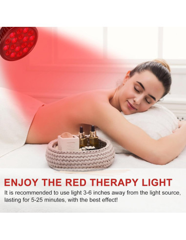 Bombilla Terapia Luz Roja LED Aswaysun 660nm 850nm E26