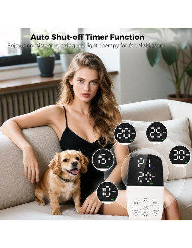 Máscara de Luz LED Aolady para Cara - Terapia Antienvejecimiento