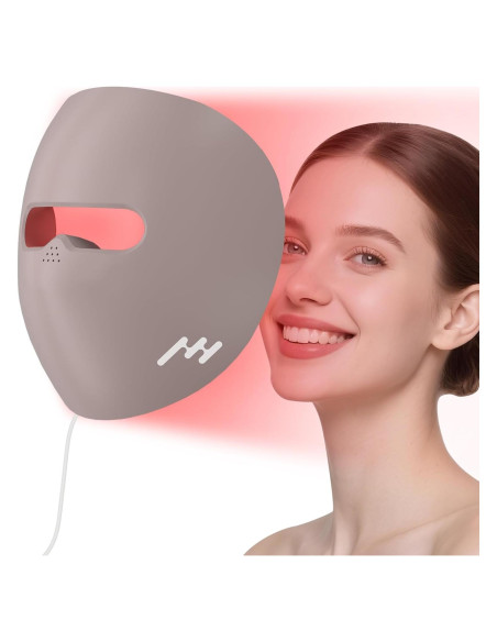 Máscara de Terapia de Luz Roja LED Hottoerak 660nm 850nm