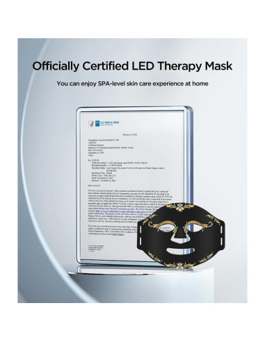 Máscara de Terapia de Luz LED Firmosa 660nm 850nm Portátil