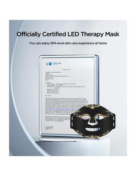 Máscara de Terapia de Luz LED Firmosa 660nm 850nm Portátil