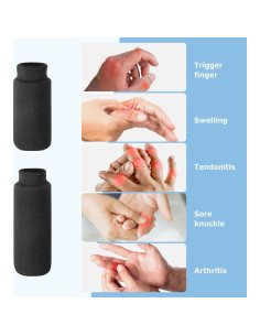 Mangas de Hielo para Dedos Helthrelife - Alivio Artritis 2 Pzs 2