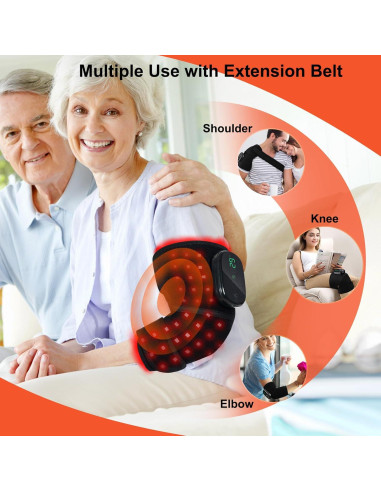 Masajeador de Rodilla Inalámbrico con Luz Roja 660nm/850nm