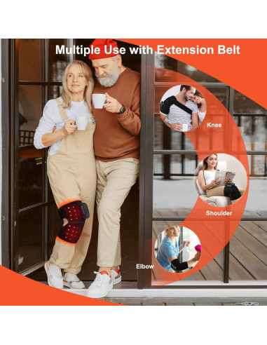 Masajeador de Rodilla Inalámbrico con Luz Roja 660nm/850nm