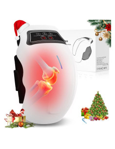 Masajeador de Rodilla Inalámbrico PRURYE 2025 con Calor y Luz Roja