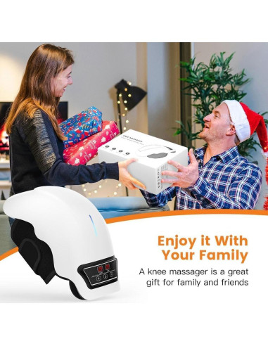 Masajeador de Rodilla Inalámbrico PRURYE 2025 con Calor y Luz Roja