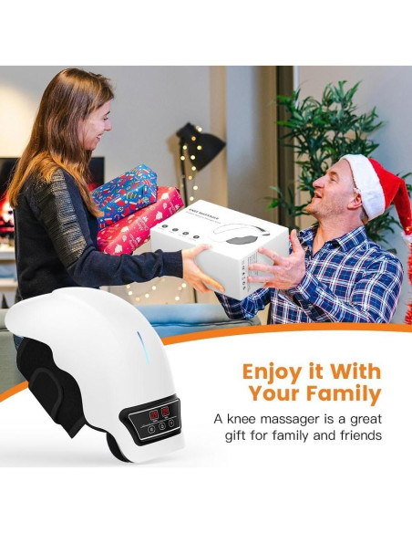 Masajeador de Rodilla Inalámbrico PRURYE 2025 con Calor y Luz Roja