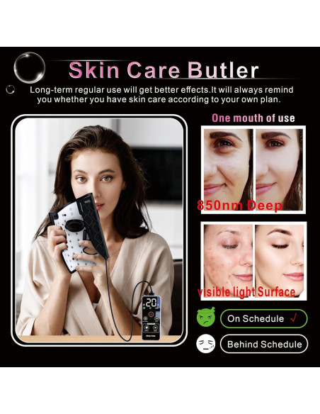 Máscara de Terapia de Luz LED RockNecko 7 Colores 3000mAh